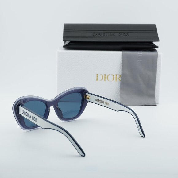Dior DIORPACIFIC B3U 30B0 Butterfly Sunglasses - Blue/White/Blue main image 9